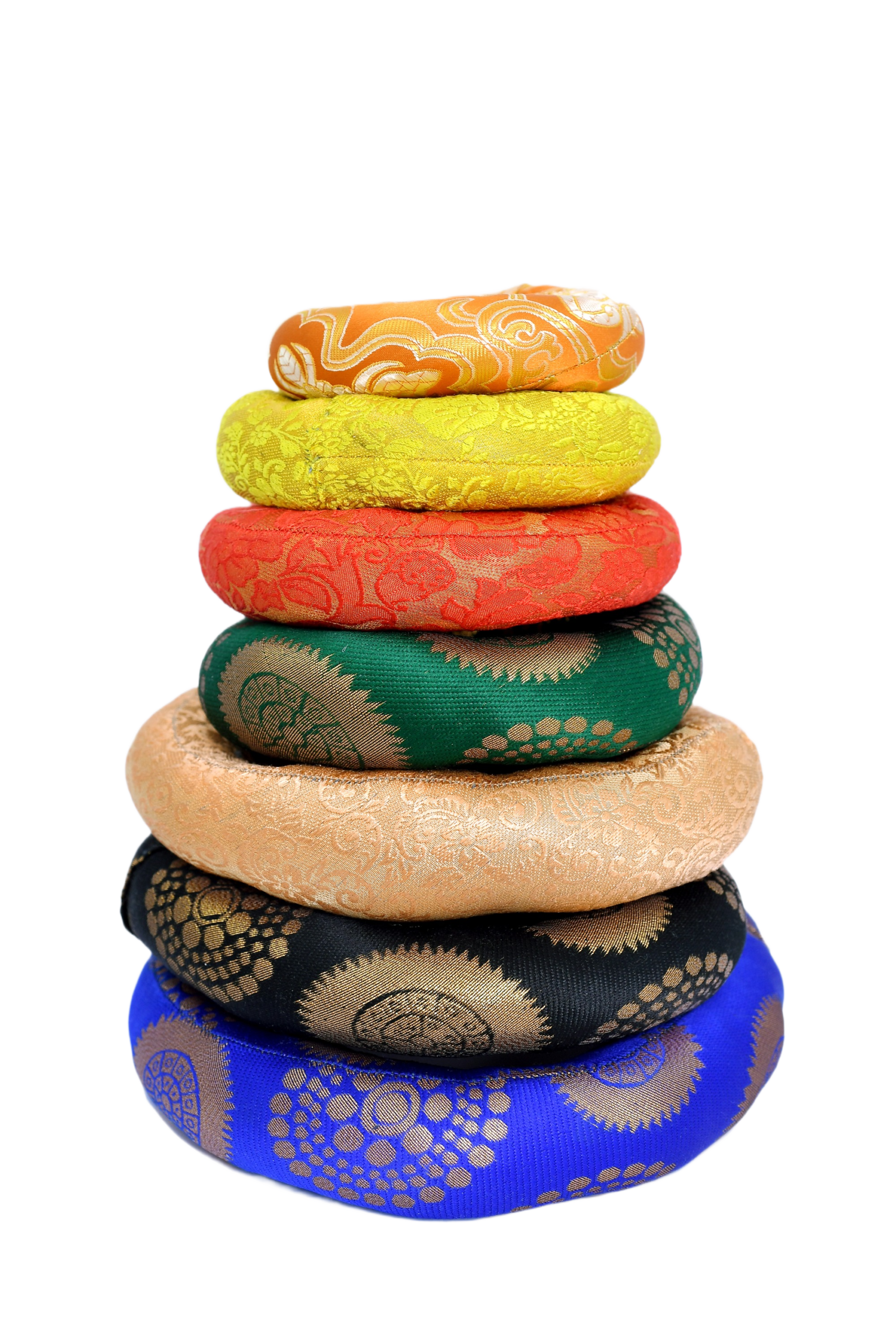 Home singing bowl cushion, donut shape