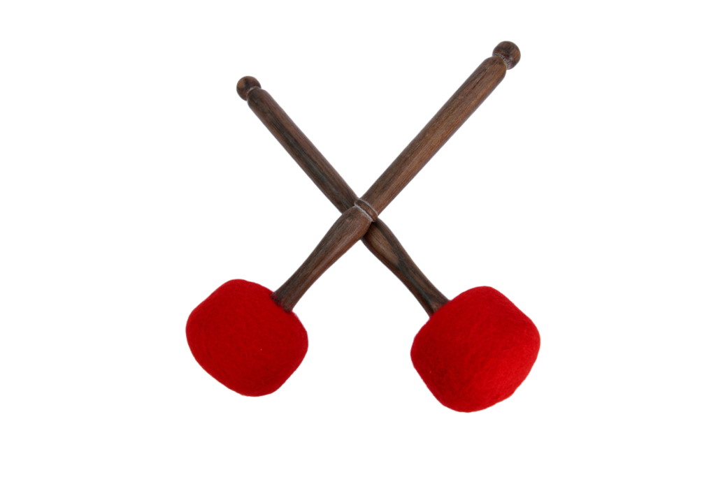 wooden mallets for singing bowls