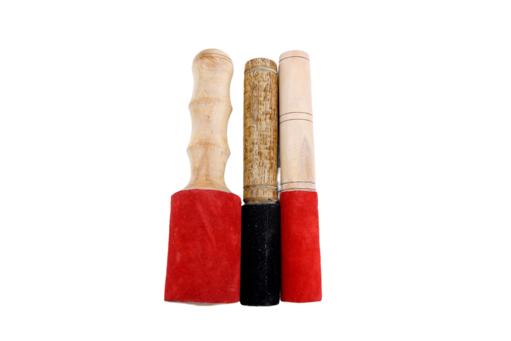 wooden mallets for singing bowls