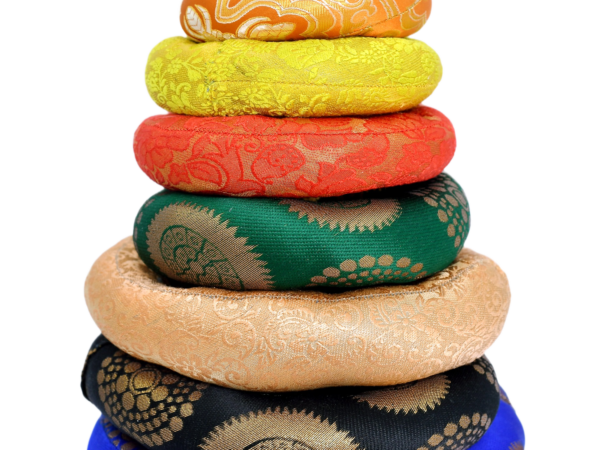 singing bowl cushion, donut shape