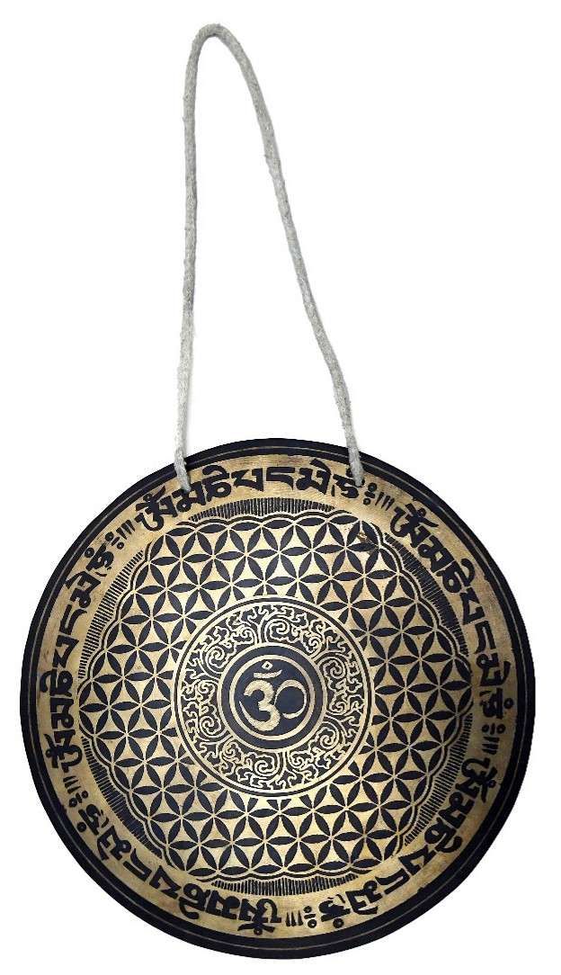handcrafted wind gong om and avalokiteśvara mantra for compassion handcrafted wind gong om and avalokiteśvara mantra for compassion