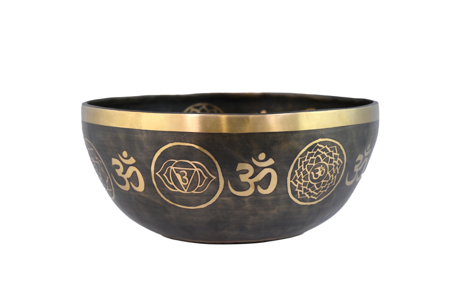 meditating buddha with sacred om, chakra, and mandala symbols 7 chakra singing bowls set meditating buddha with sacred om, chakra, and mandala symbols 7 chakra singing bowls set