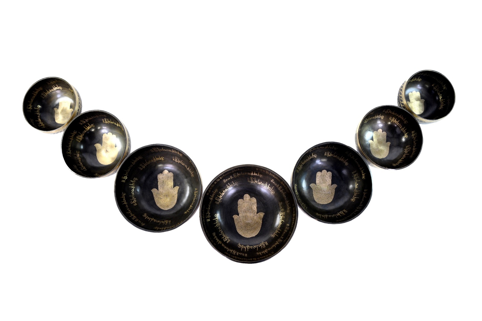 meditating buddha with sacred om, chakra, and mandala symbols 7 chakra singing bowls set meditating buddha with sacred om, chakra, and mandala symbols 7 chakra singing bowls set