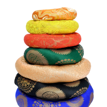 singing bowl cushion, donut shape